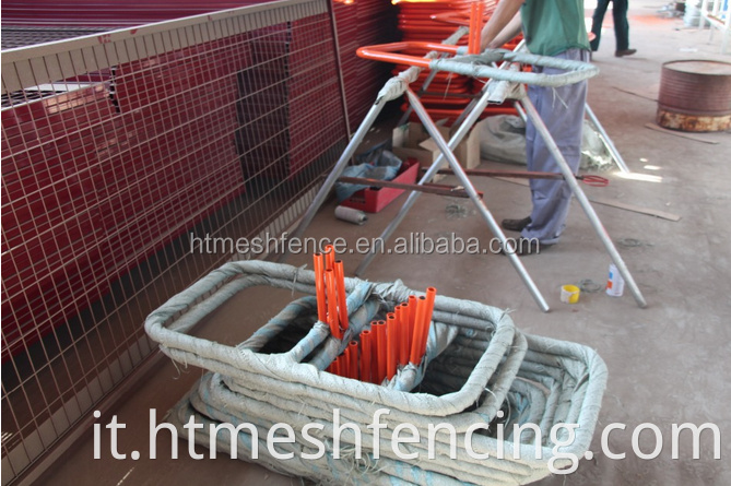 Edilizia galvanizzata all'ingrosso 2100*2400 mm Fence a catena temporanea